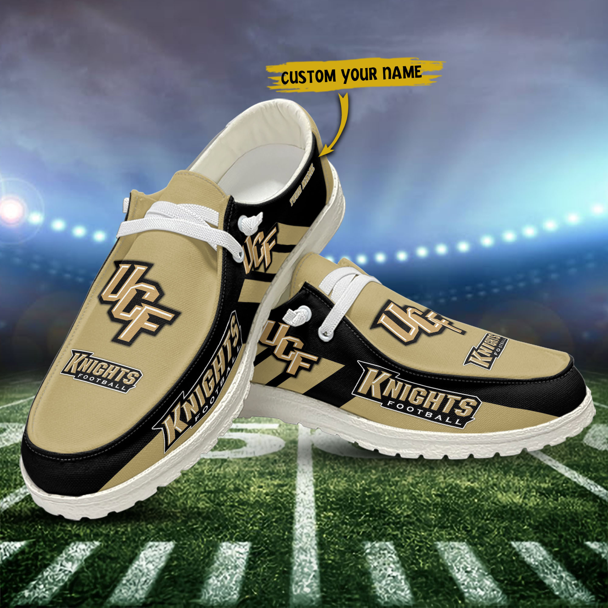 UCF Knights personalisierte H-D-Sportschuhe – individuelles Namensdesign