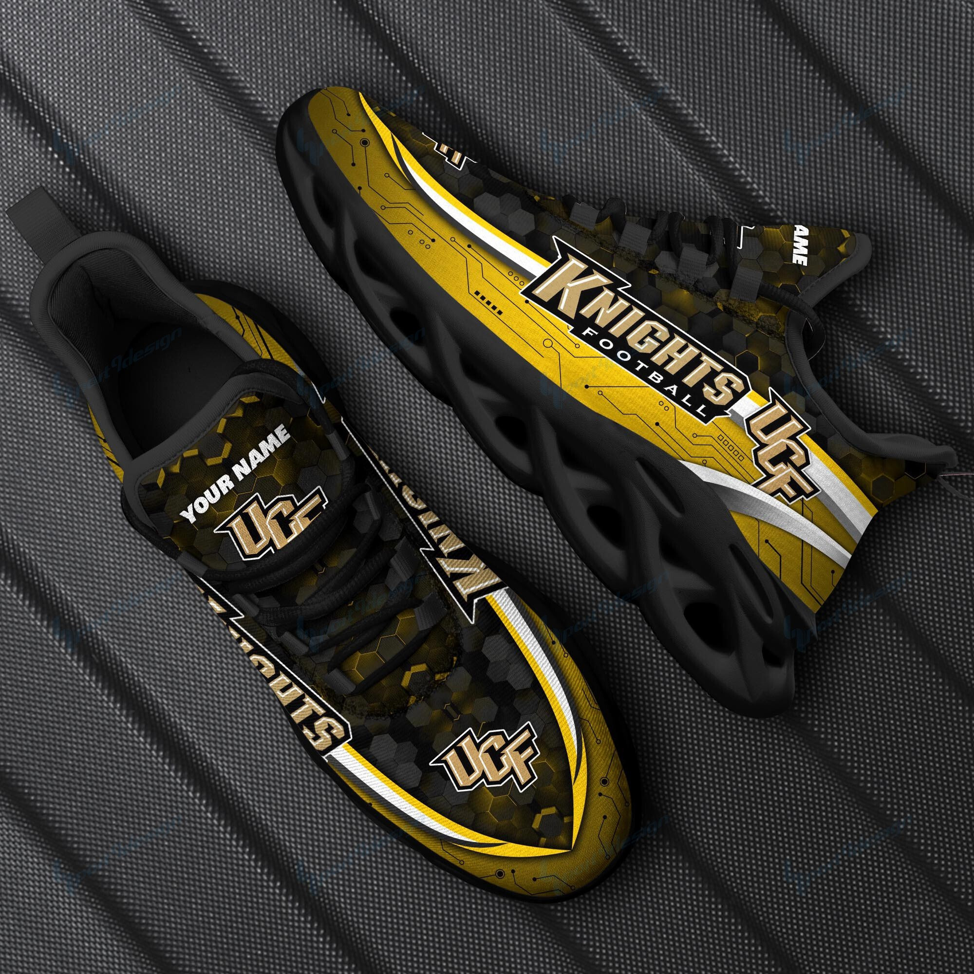 UCF Knights personalisierte Max Soul YZ Running Sneakers 107