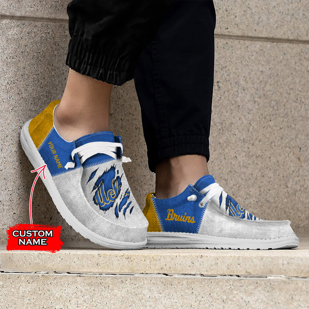 UCLA Bruins H-D Shoes Wally Herren-Slipper zum Schnüren für Männer und Frauen