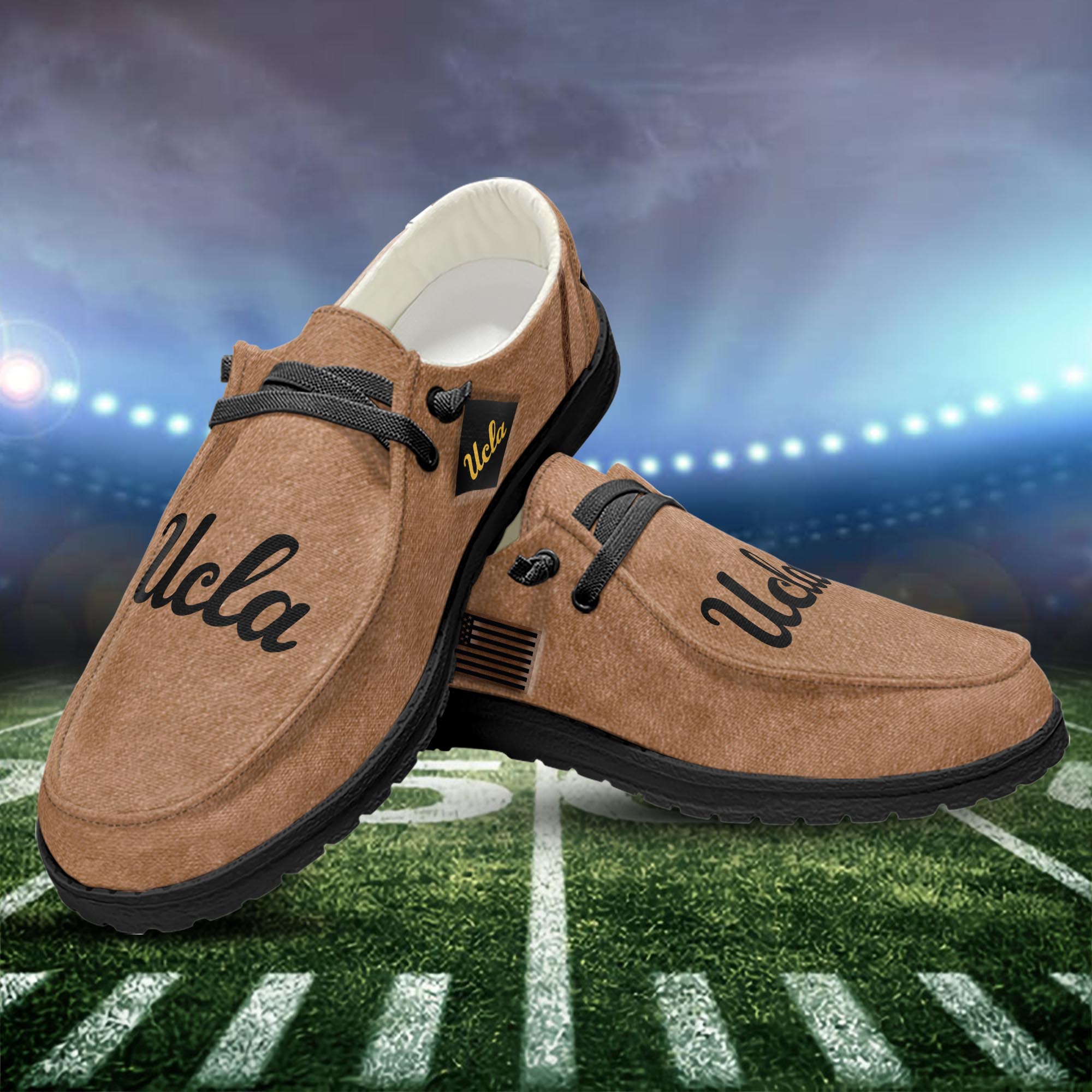 UCLA Bruins Salute To Service personalisierte H-D-Sportschuhe – individuelles Namensdesign