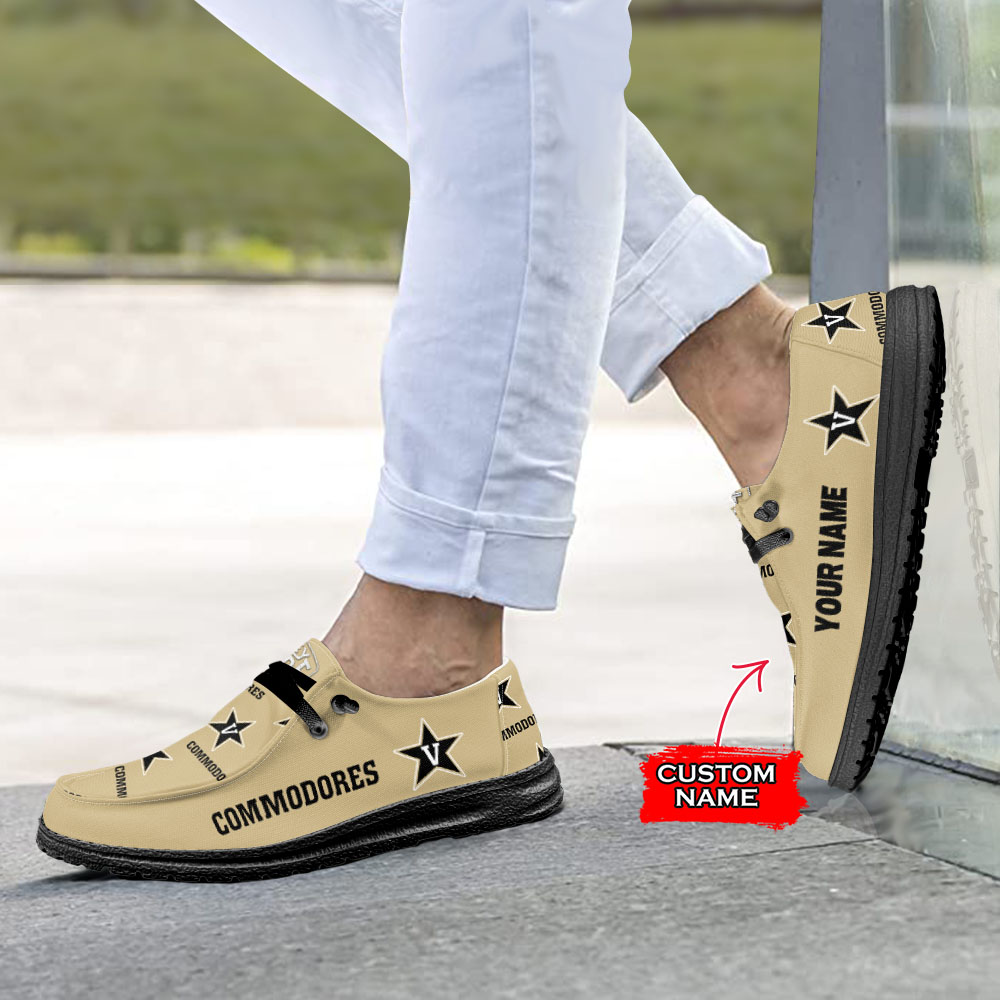 Vanderbilt Commodores H-D Shoes Wally Herren-Slipper zum Schnüren für Männer und Frauen