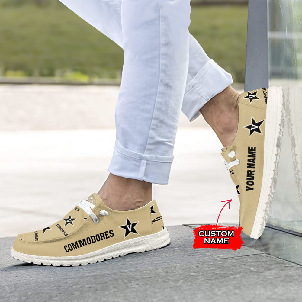 Vanderbilt Commodores H-D Shoes Wally Herren-Slipper zum Schnüren für Männer und Frauen