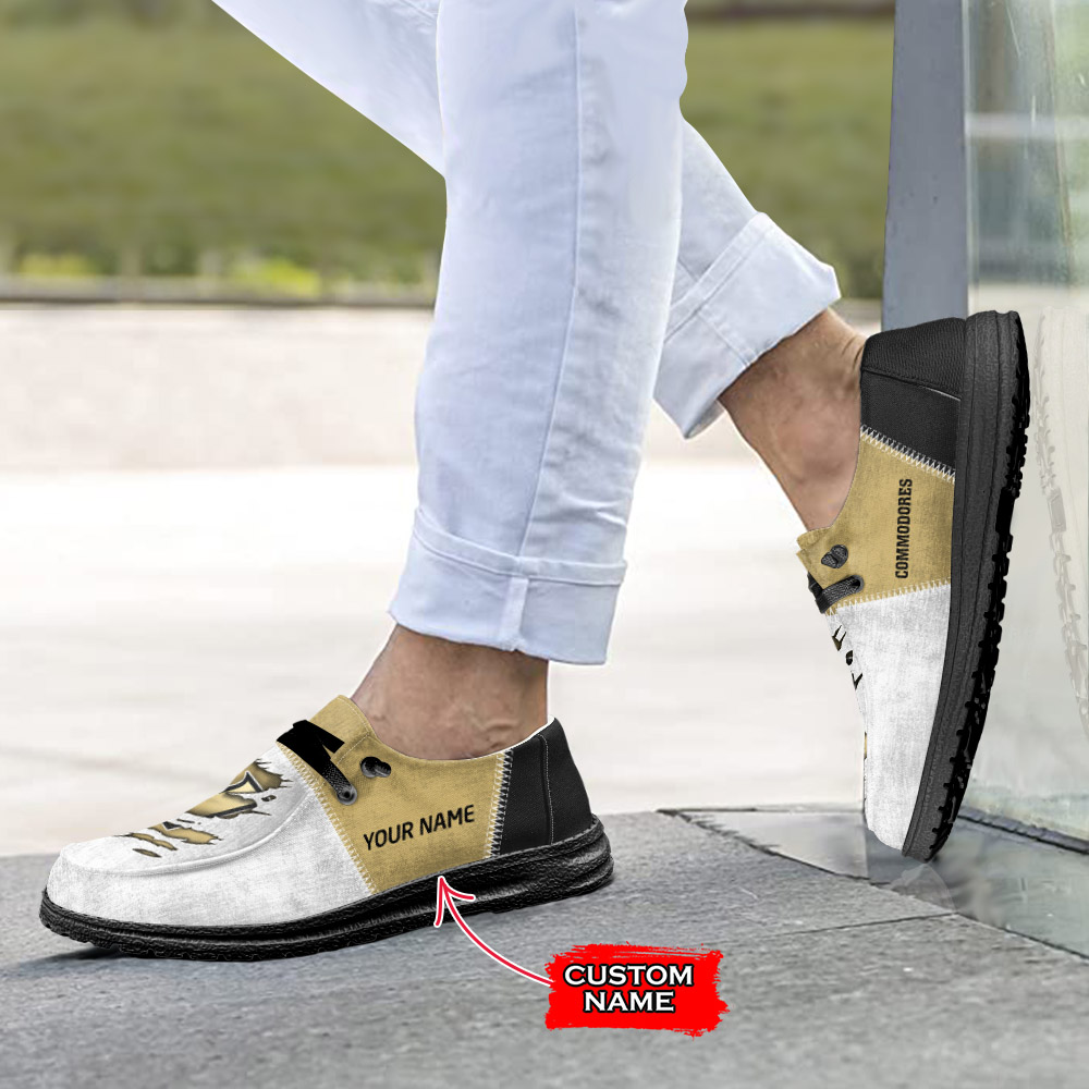 Vanderbilt Commodores H-D Shoes Wally Herren-Slipper zum Schnüren für Männer und Frauen