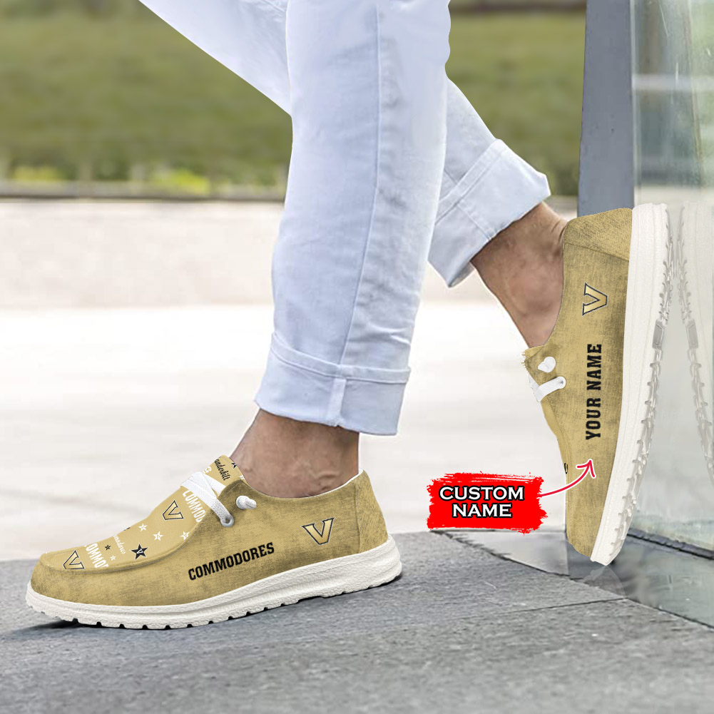 Vanderbilt Commodores H-D Shoes Wally Herren-Slipper zum Schnüren für Männer und Frauen