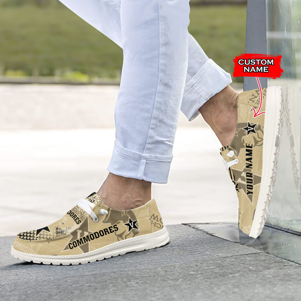 Vanderbilt Commodores H-D Shoes Wally Herren-Slipper zum Schnüren für Männer und Frauen