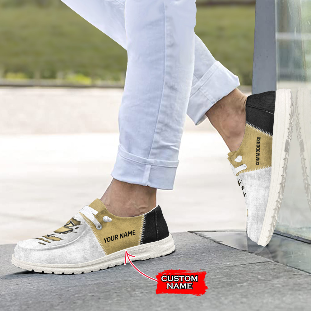 Vanderbilt Commodores H-D Shoes Wally Herren-Slipper zum Schnüren für Männer und Frauen