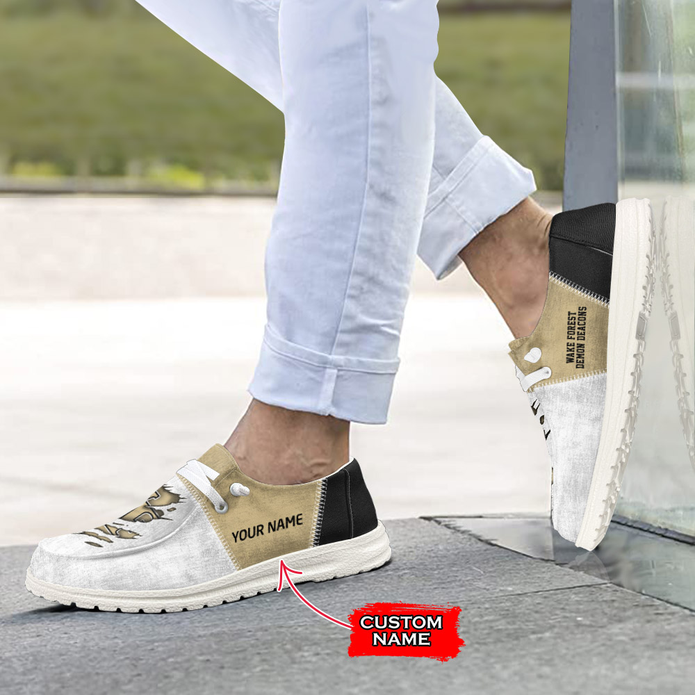 Wake Forest Demon Deacons H-D Shoes Wally Herren-Schnürhalbschuhe für Damen und Herren