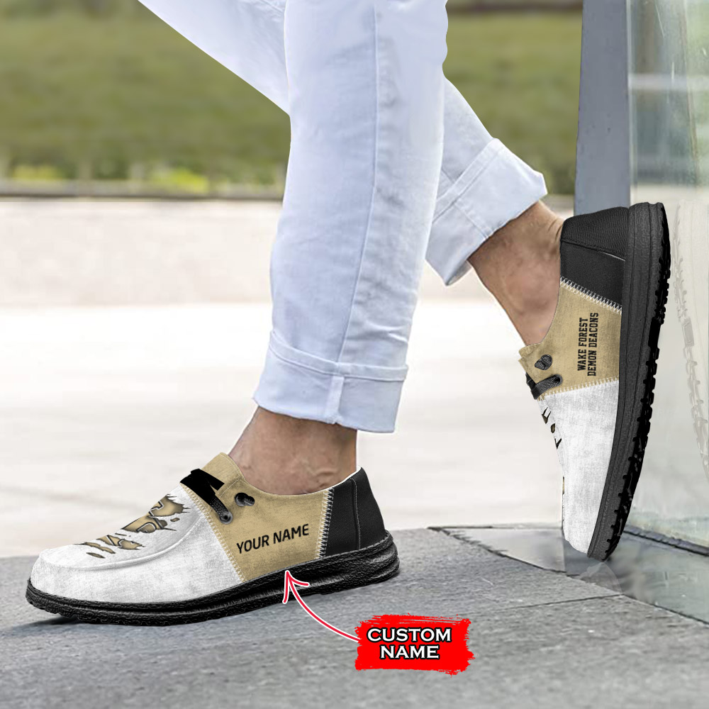 Wake Forest Demon Deacons H-D Shoes Wally Herren-Schnürhalbschuhe für Damen und Herren