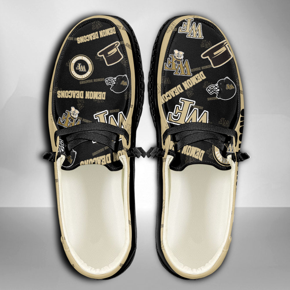 Wake Forest Demon Deacons personalisierte H-D-Sportschuhe – individuelles Namensdesign