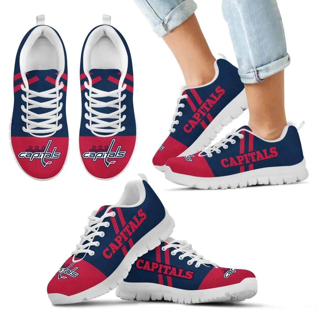 Washington Capitals-Sneaker mit Linienstreifen-Logo an der Unterseite