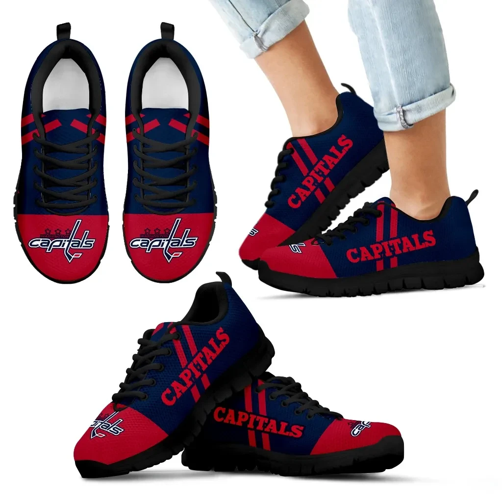 Washington Capitals-Sneaker mit Linienstreifen-Logo an der Unterseite