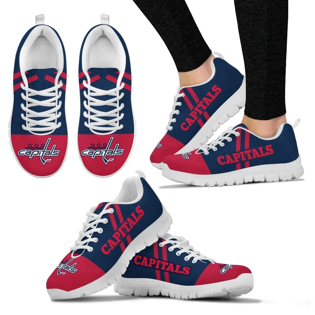 Washington Capitals-Sneaker mit Linienstreifen-Logo an der Unterseite