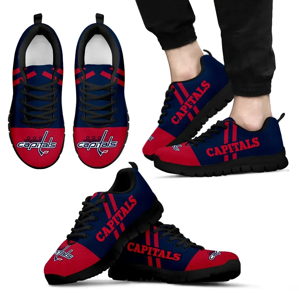 Washington Capitals-Sneaker mit Linienstreifen-Logo an der Unterseite