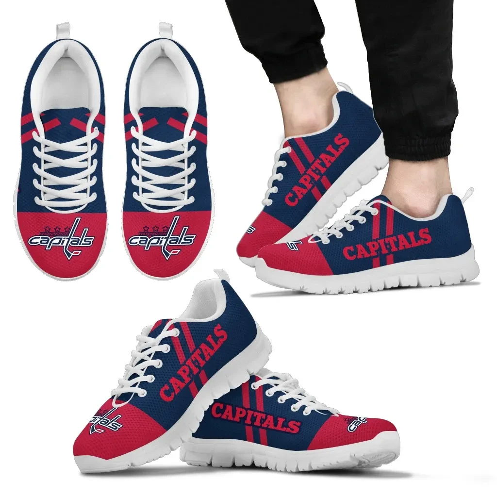 Washington Capitals-Sneaker mit Linienstreifen-Logo an der Unterseite
