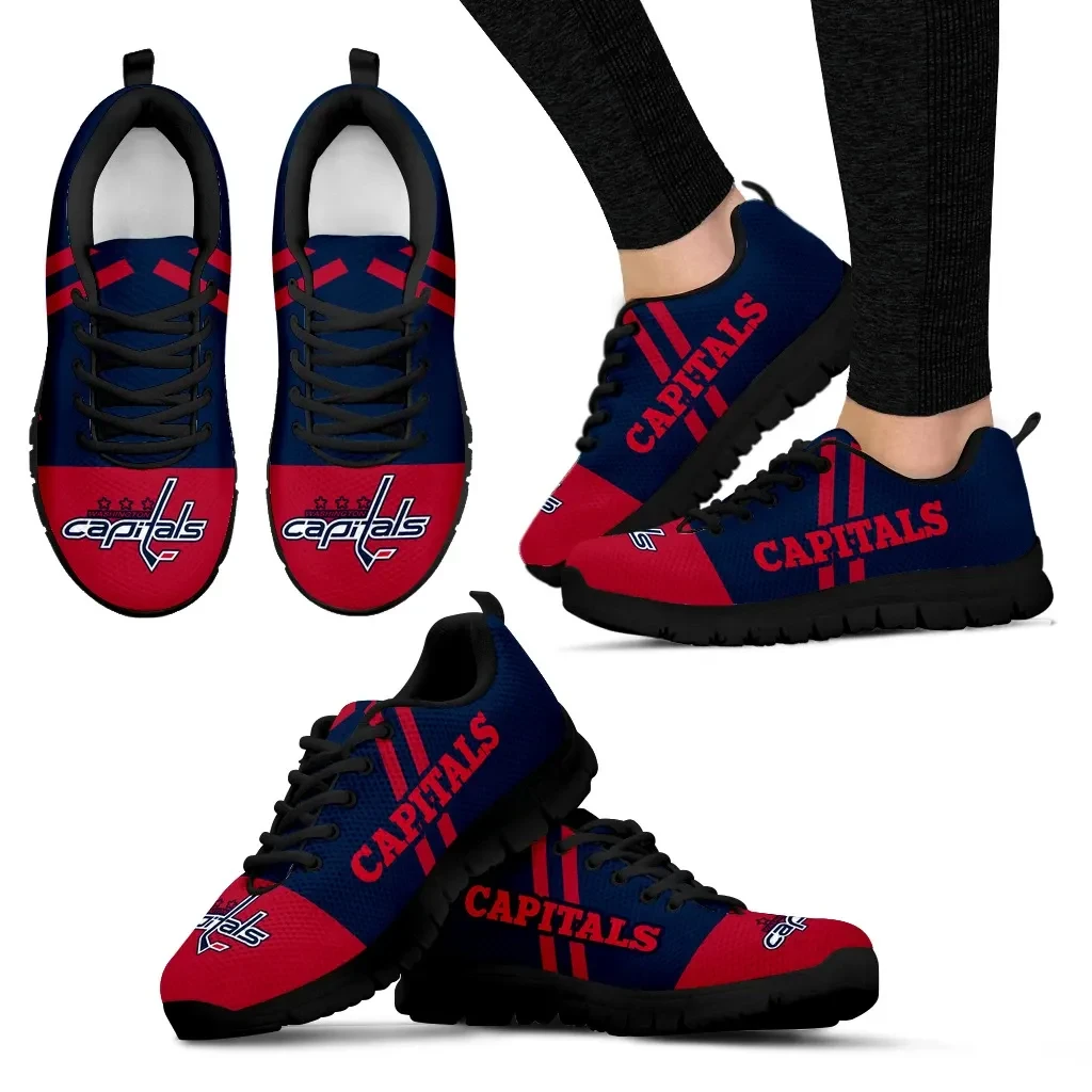 Washington Capitals-Sneaker mit Linienstreifen-Logo an der Unterseite